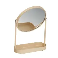 Зеркало в железной оправе тм VETTA Монтана, бежевый, 18,5x8,2x25см