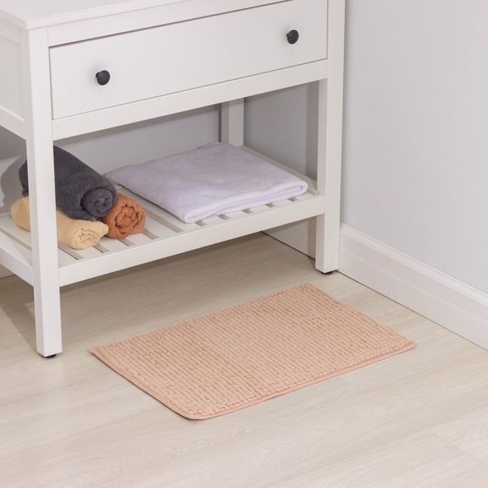 Коврик для дома Доляна «Букли», 40×60 см, цвет бежевый Коврик для дома Доляна «Букли», 40×60 см, цвет бежевый