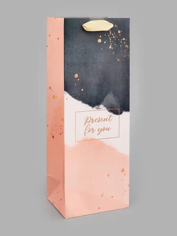Пакет ламинированный под бутылку Present, 13&times;36&times;10 см