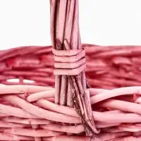 Набор корзин 3 шт ИВА 38x38x14 33x33x12 27х27x12 см ПЛЕТ ручка h=20/18/16 см