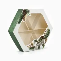 Коробка складная &laquo;С Новым годом!&raquo;, еловые веточки, 20&times;23&times;4 см