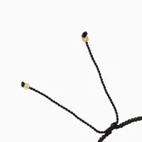 Браслет "Виколия" длина 16 см, цв. чёрный, золотистый