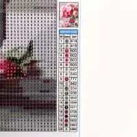 Алмазная вышивка полное заполнение "Цветы в вазе", 30*40 см, на холсте