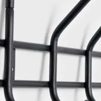 Вешалка настенная с полкой &laquo;Комфорт 7&raquo;, 7 крючков, 61&times;20&times;8 см, чёрная