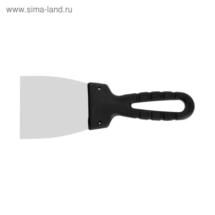 Шпатель фасадный ЛОМ, 80 мм, нержавеющая сталь, пластиковая рукоятка Шпатель фасадный ЛОМ, 80 мм, нержавеющая сталь, пластиковая рукоятка
