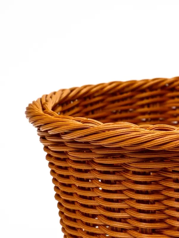 Корзина пластик 39 х 31 х 18 см, ручка17 см коричневый