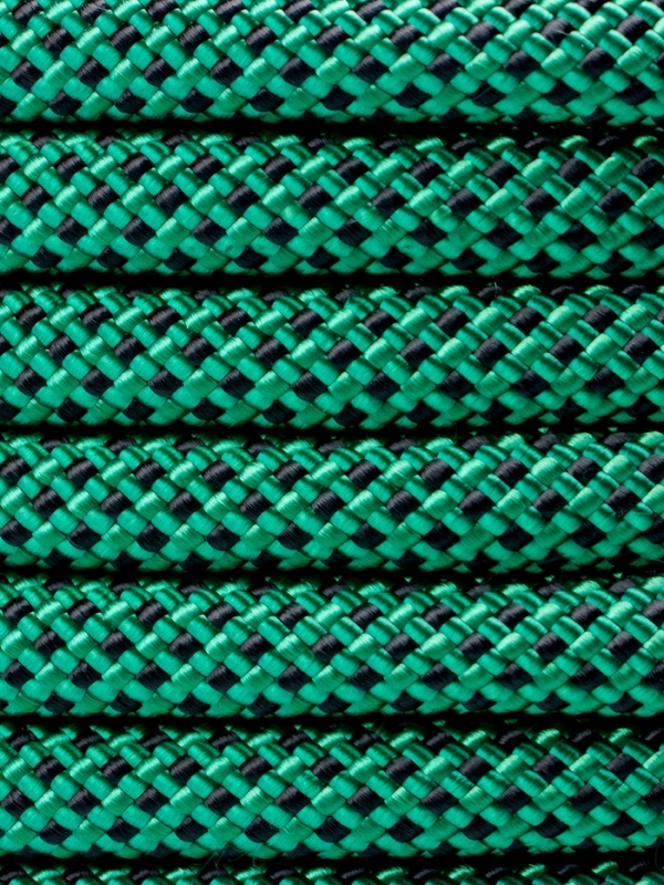 Веревка страховочно-спасательная  Веревка страховочно-спасательная "Climb" 48 прядная, черно-зеленая, d= 10 мм, 50 м