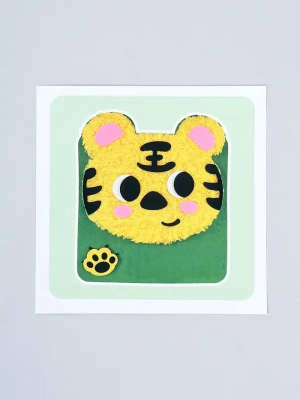 Вышивка по фетру &laquo;Тигр&raquo;