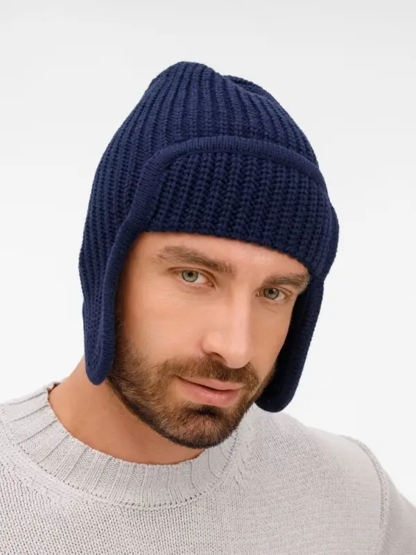 Шапка-ушанка Catch Match, темно-синяя Шапка-ушанка Catch Match, темно-синяя