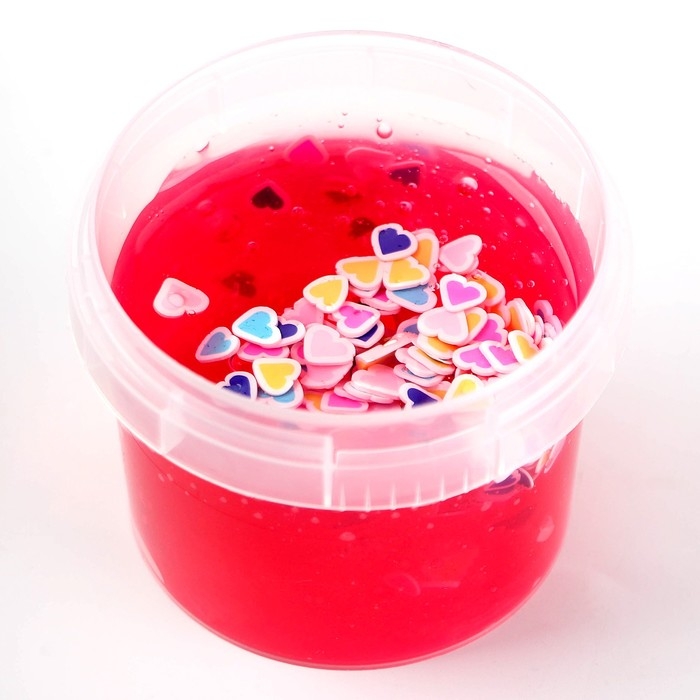Слайм «Стекло», Малиновый, 90 г, с декоративным наполнителем