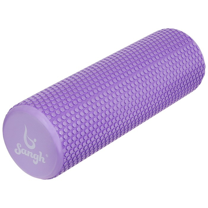 Ролик массажный Sangh, 45х15 см, цвет фиолетовый Ролик массажный Sangh, 45х15 см, цвет фиолетовый
