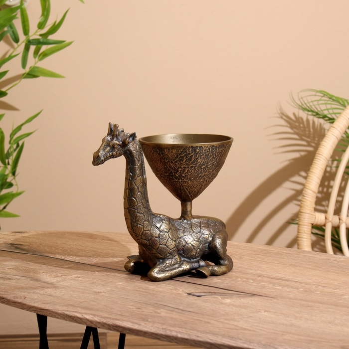 Блюдо Блюдо "Жираф" алюминий 27х18х26 см