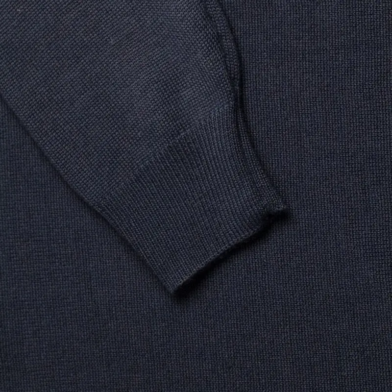 Джемпер Stitch с контрастной отделкой, синий с зеленым, размер S Джемпер Stitch с контрастной отделкой, синий с зеленым, размер S