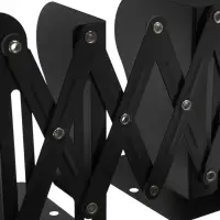 Подставка для книг раздвижная 3 отделения, металл, черная