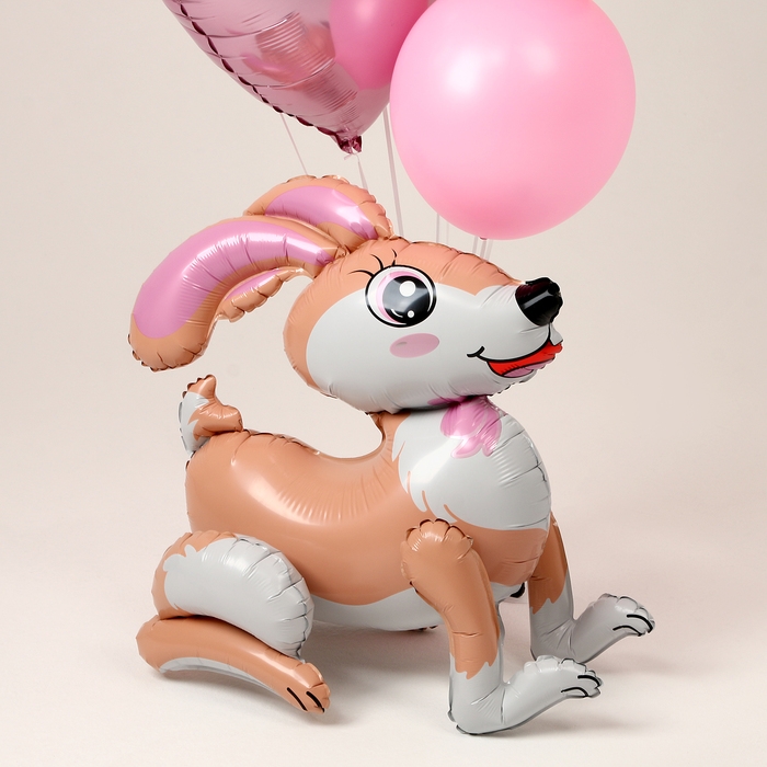 Набор шаров &laquo;Зайка и сердца&raquo;, латекс, фольга набор 10 шт.