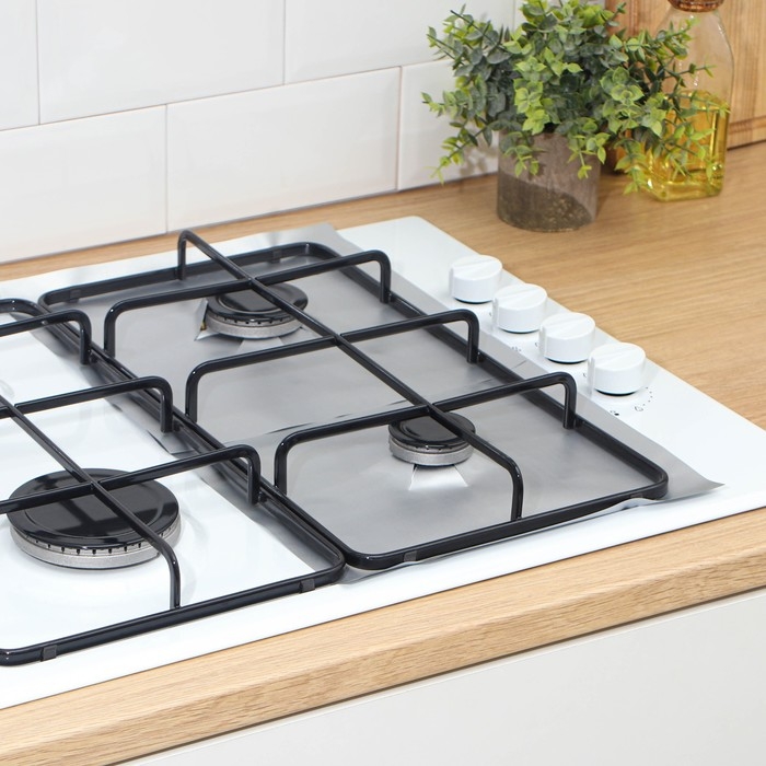 Защитная накладка для плиты, 27х27 см, 2 шт Защитная накладка для плиты, 27х27 см, 2 шт