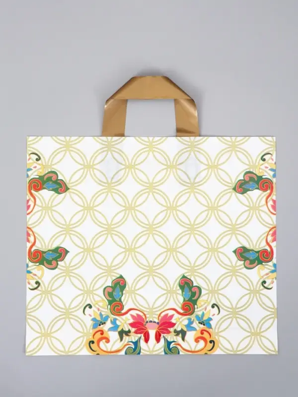 Пакет с петлевой ручкой "Подарок" 35 х 30 х 8, см, 60 мкм