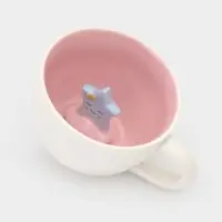 Кружка Доляна &laquo;Звёздочка&raquo;, 475 мл, керамика, с фигуркой, белая, розовая