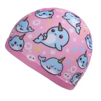 Шапочка для плавания детская ONLYTOP &laquo;Нарвалы&raquo;, тканевая, обхват 46-52 см