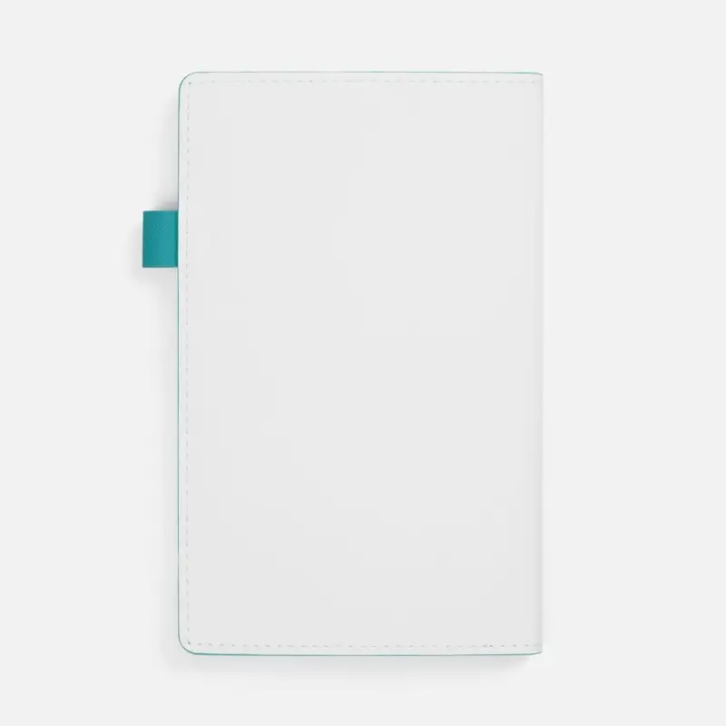 Ежедневник White Shall, недатированный, бело-бирюзовый Ежедневник White Shall, недатированный, бело-бирюзовый