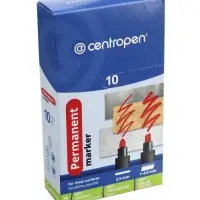 Маркер перманентный Centropen 8566, синий, узел 5.0 мм, линия 2.5 мм