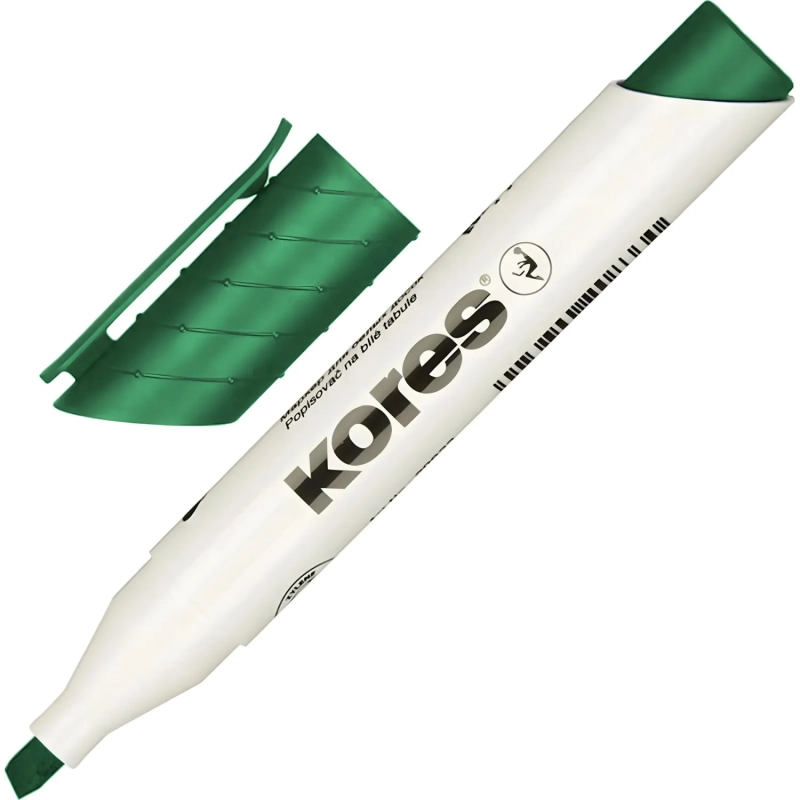 Маркер для белых досок KORES набор 4 цв. 3-5 мм скошенный наконечник 20845