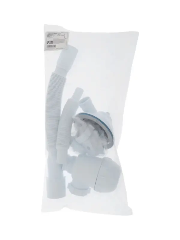 Сифон для мойки ZEIN, 3 1/2&rsquo;&rsquo;*40мм, прямоугольный перелив, с гофротрубой 40/50 мм