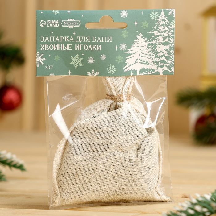 Новый год Запарка для бани Новый год Запарка для бани "Хвойные иголки" новогодняя серия 30 г