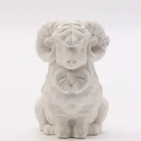 Фигурка декоративная &laquo;Баран с бантом&raquo;, неокрашенная, 7&times;4&times;4 см, белая