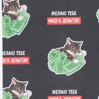 Бумага упаковочная крафт &laquo;Много денег&raquo;, 50&times;70 см