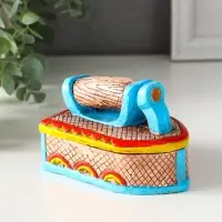 Шкатулка "Утюжок цветной" 7,5х11х7 см Шкатулка "Утюжок цветной" 7,5х11х7 см