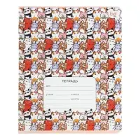Тетрадь 12 листов в клетку Grimace, обложка мелованный картон, МИКС Тетрадь 12 листов в клетку Grimace, обложка мелованный картон, МИКС