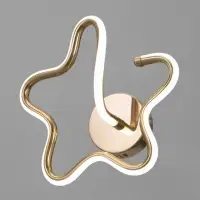 Бра настенное BayerLux Valentina, 14 Вт, LEd, 4000-6000К, золото, 25&times;25&times;13 см