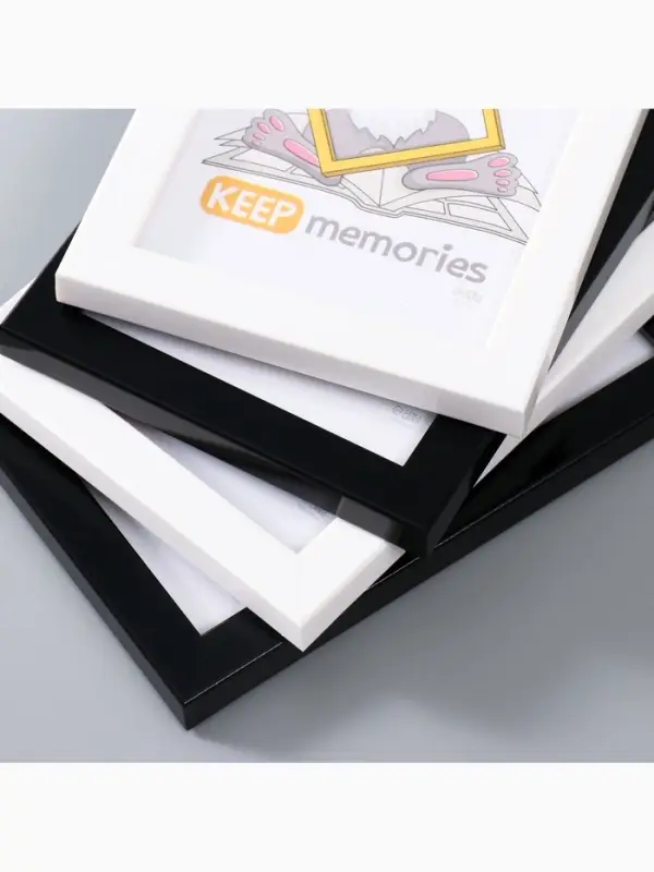 Набор фоторамок для фото Keep memories 10&times;15 см &laquo;Формат&raquo;, 4 шт., чёрный, белый, (пластиковый экран)