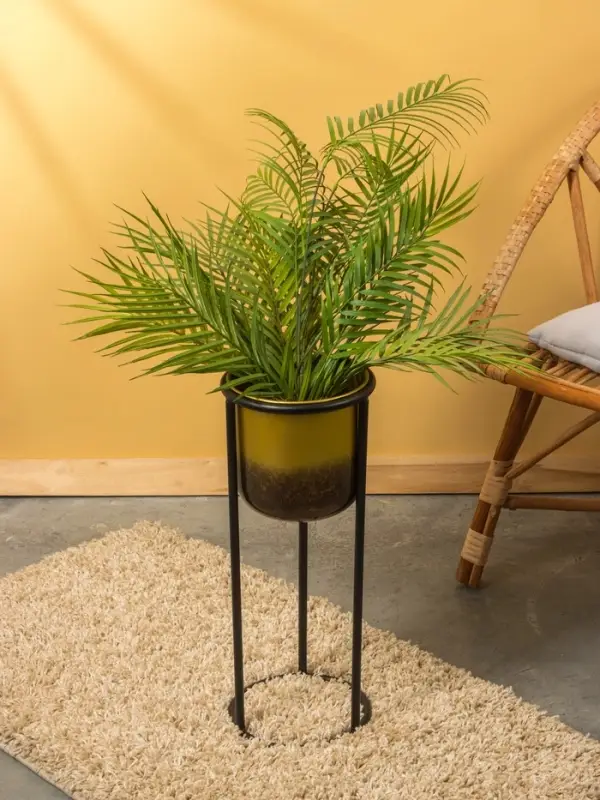 Кашпо на подставке  Кашпо на подставке "Арабика" железо 21х21х54 см