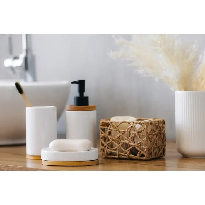 Корзины для хранения LaDо́m &laquo;Паутинка&raquo;, 4 шт., ручной работы, бежевые