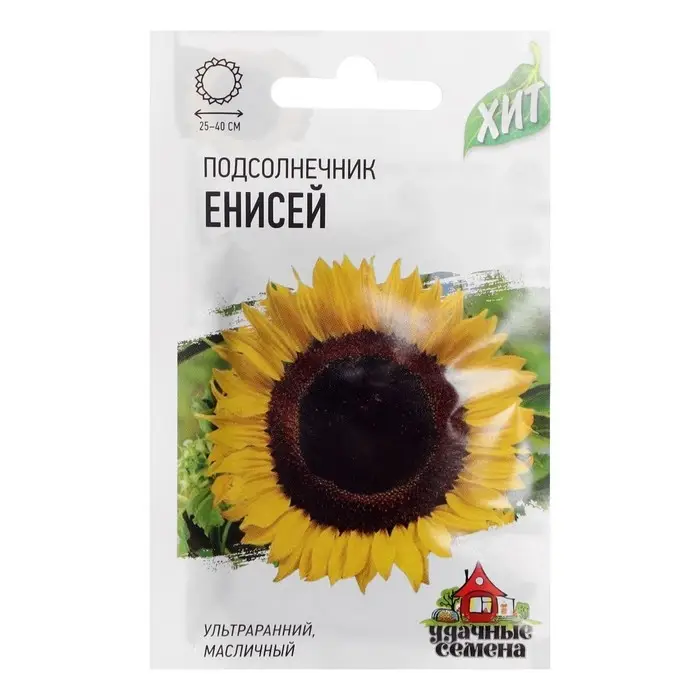 Семена Подсолнечник  Семена Подсолнечник "Енисей", ц/п,  ХИТ х3, 5 г