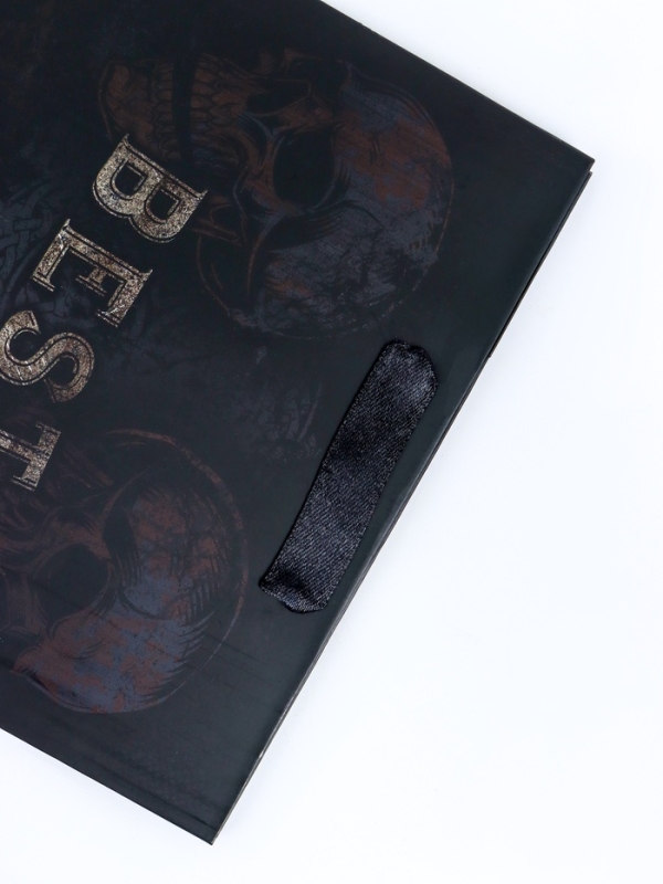 Пакет подарочный вертикальный «Best man», MS 18 х 23 х10 см