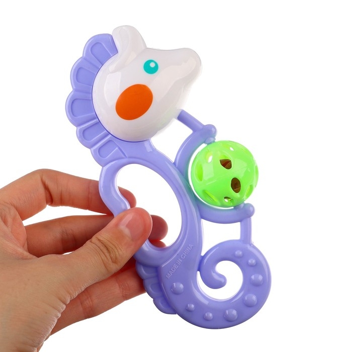 Погремушка «Морской конек», цвет МИКС, Крошка Я Погремушка «Морской конек», цвет МИКС, Крошка Я