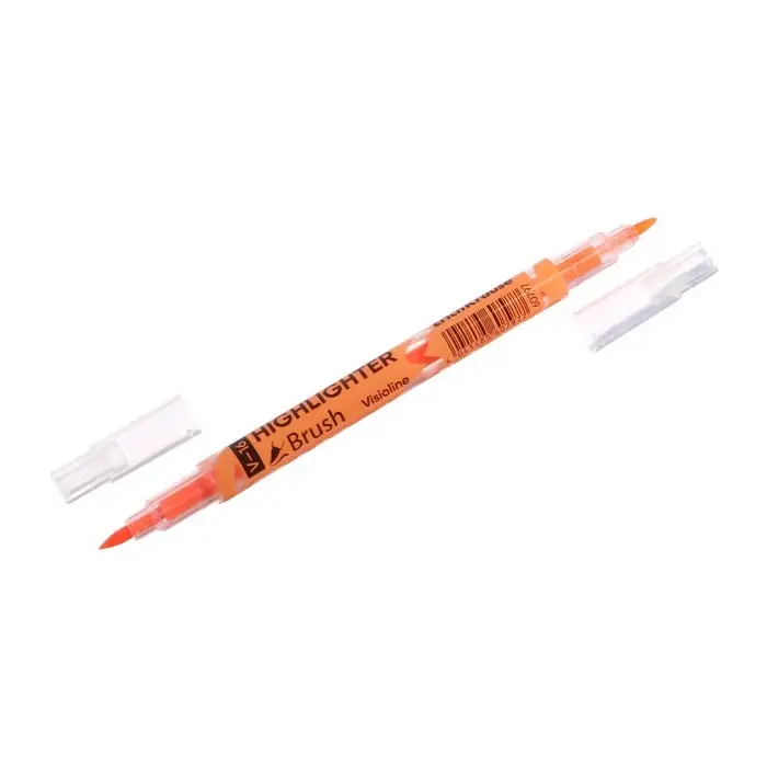 Маркер текстовыделитель 0.5-3.5 мм ErichKrause Visioline V-16 Brush Neon, двухсторонний, оранжевый неон, чернила на водной основе Маркер текстовыделитель 0.5-3.5 мм ErichKrause Visioline V-16 Brush Neon, двухсторонний, оранжевый неон, чернила на водной основе