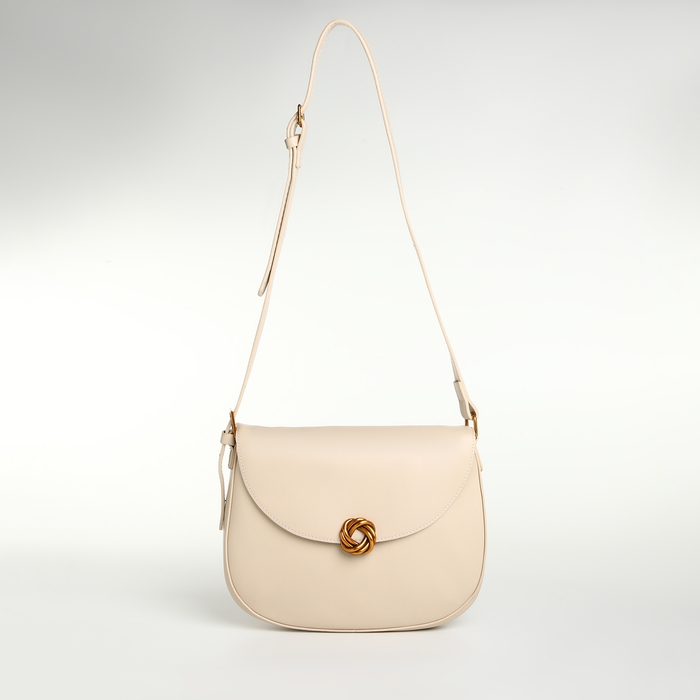 Сумка женская на клапане TEXTURA, средний размер, цвет молочный Сумка женская на клапане TEXTURA, средний размер, цвет молочный