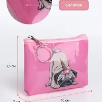 Кошелёк детский &laquo;Котики и мопсики&raquo; Выбражулька, маленький, монетница, МИКС