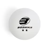 Мяч для настольного тенниса BOSHIKA Champion 2**, набор 18 шт., ABS, белый