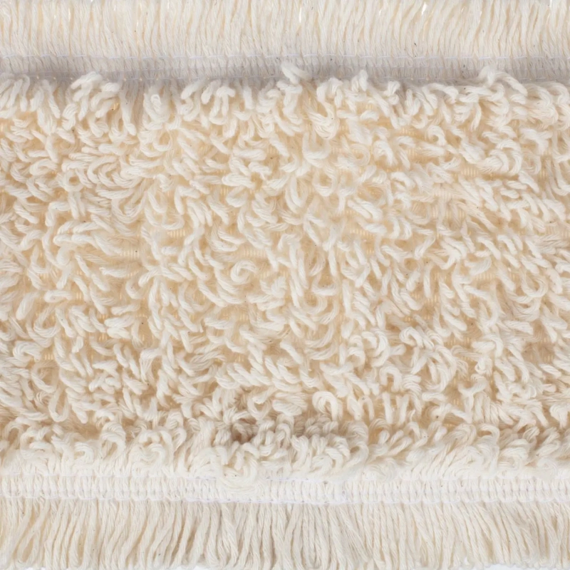 Насадка МОП Luscan 40x11см х/б тафтинг карман/ухо бежевая