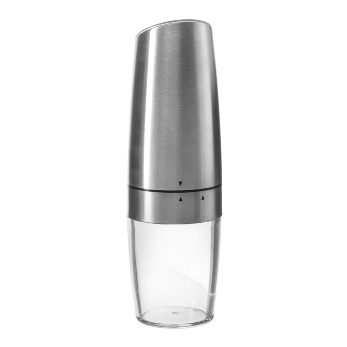 Мельница электрическая Luazon LET-004, гравитационная, металл, от батареек, серебристая Мельница электрическая Luazon LET-004, гравитационная, металл, от батареек, серебристая