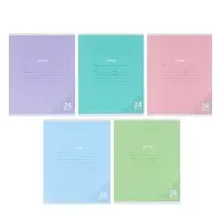 Компл тетр из 10шт 24л кл КПК "Пастель", обл мел карт, блок ОФСЕТ, 5 видов 10991556