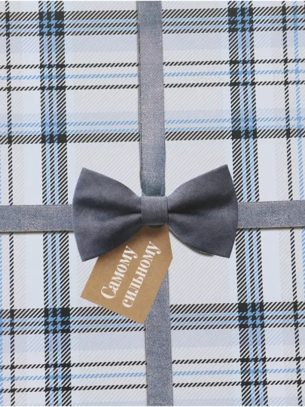 Бумага упаковочная глянцевая &laquo;Клеточка&raquo;, 70&times;100 см