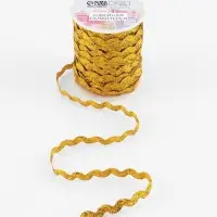 Тесьма отделочная &laquo;Вьюнчик&raquo;, 5 мм, 27 &plusmn; 1 м, цвет золотой