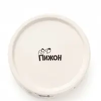 Миска керамическая &laquo;Весёлые котики&raquo; 300 мл - 12.5&times;12.5&times;4.5 см, чёрная/белая