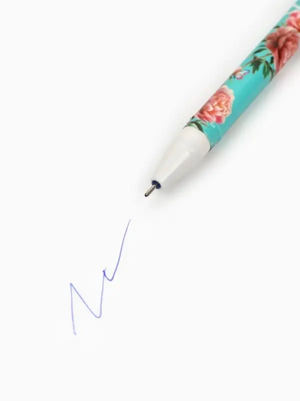 Ручка пиши-стирай, синяя паста, гелевая 0.5 мм с колпачком &laquo;С 8 Марта!&raquo;